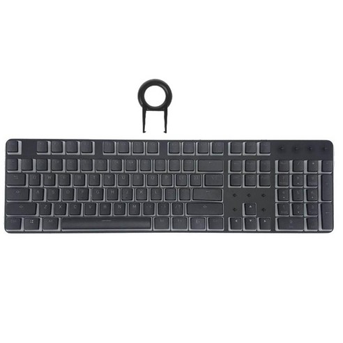 Xzante Keycaps 체리 mx 기계식 키보드 흑백과 호환되는 풀러가있는 더블 샷 백라이트 pbt 푸딩 키 캡 세트, 검정색 & 흰색