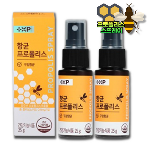 구강 내 면역력 높이는 프로폴리스스프레이 영양제, 25g, 2개
