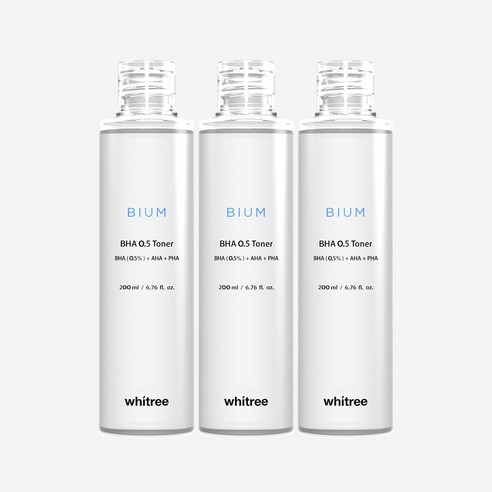 화이트리 비움 바하 0.5 토너, 3개, 200ml