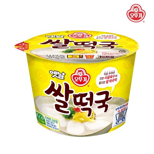 오뚜기옛날 쌀떡국 용기형, 166.6g, 1개