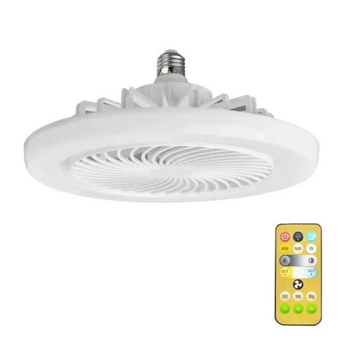 천장 선풍기 3단 리모컨 거실 침실 업소용, 삼색-원격, 30W