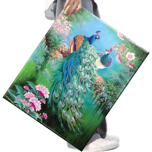 FASEN 액자 보석십자수 캔버스형 DIY 키트 40 x 50 cm, 공작, 1세트
