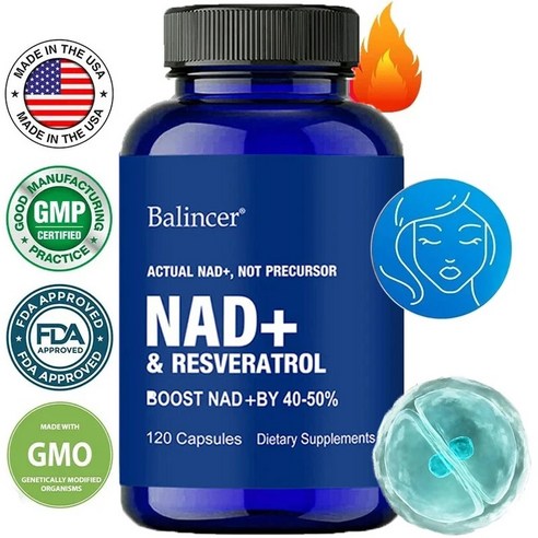 NAD+ 보충제로 세포 건강과 활력을 되찾으세요!