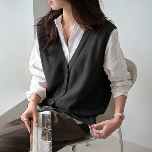 여성후리스조끼 추천상품 데일리앤 웨이드 루즈핏 부드러운 레이어드 베스트: 편안하고 스타일리시한 봄 가을 착장 소개