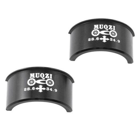 MTB 도로 자전거 앞 변속기 클램프 변환 심 어댑터 34.9mm ~ 28.6mm, {"색상":"블랙"}, {"수건소재":"알루미늄 합금"}