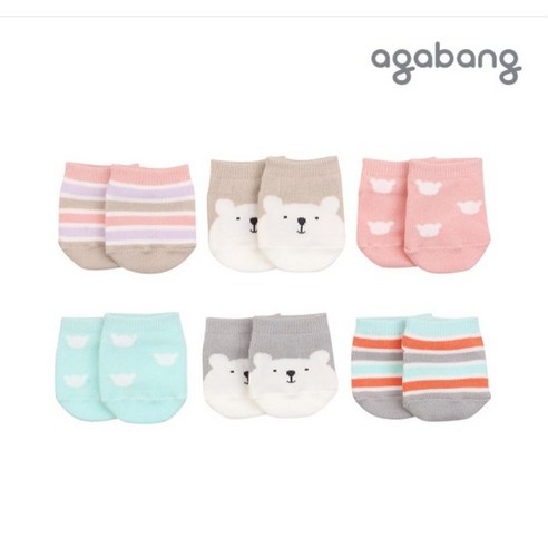 아기 발을 위한 안전하고 부드러운 선택, 아가방 신생아 양말 선물세트