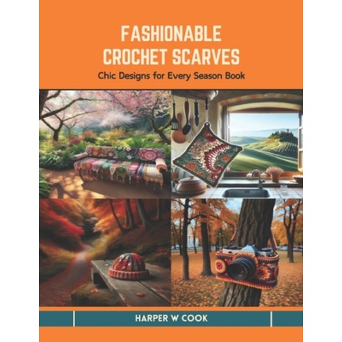 (영문도서) Fashionable Crochet Scarves: Chic Designs for Every Season Book Paperback, Independently Published, English, 9798877680937