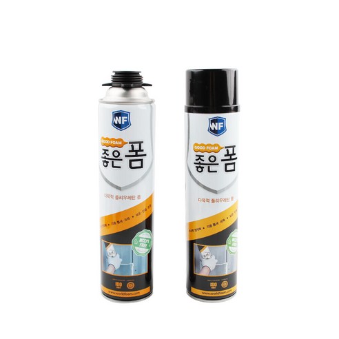 월드폼 좋은폼 우레탄폼 건타입 일회용 어댑터타입 충진 발포 스프레이 750ml, 1개