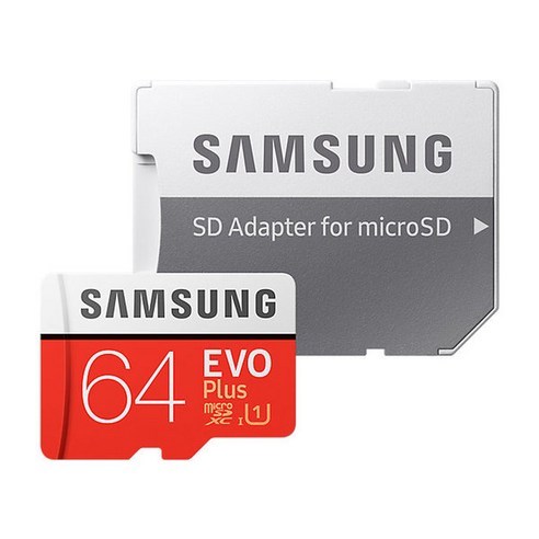 삼성전자 EVO Plus 마이크로 SD카드 MB-MC64HA/KR + SD 어댑터, 64GB