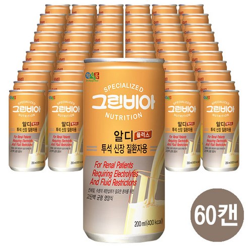 투석환자용 영양식 정식품 그린비아 알디플러스, 30개, 200ml