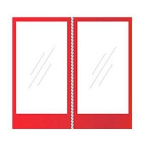 럭시홈 바람막이 천막 벽면만, 레드 투명지퍼