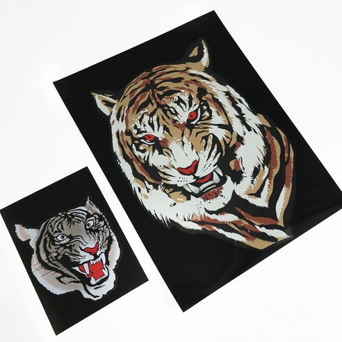 차량을 눈부신 호랑이로 변신시키는 마이웨이카 호랑이 백호 데칼 스티커