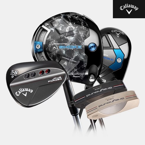 캘러웨이 패러다임 Ai SMOKE죠스 포지드그레이하운드 스틸 콤보세트[남성용][챠콜블랙], 54도 DG S200 샴페인 33, 상세 설명 참조, 웨지:54도 DG S200 샴페인 33