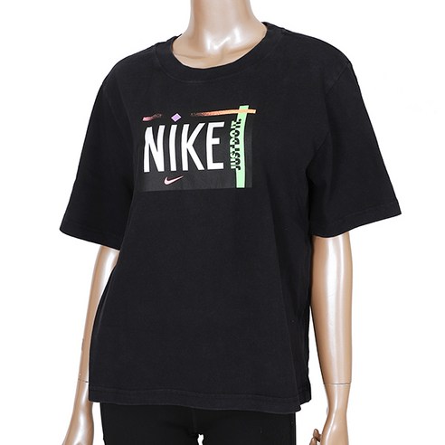 나이키 우먼스 NSW WASHED 반팔티 + 패션마스크