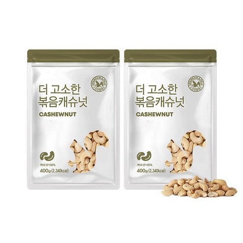 산과들에 24년산 햇견과 볶음캐슈넛 400g, 2개