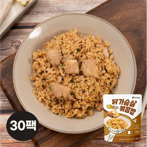 득근파티 닭가슴살 볶음밥 혼합 (야채 숯불데리야끼 매콤닭갈비), 30개, 250g