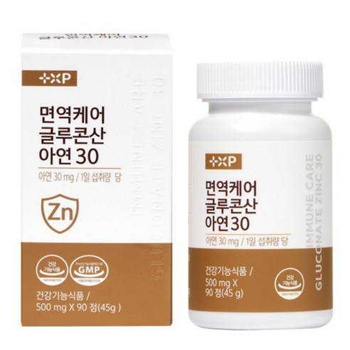 비타민하우스 면역 케어 글루콘산 아연, 2개, 90정
