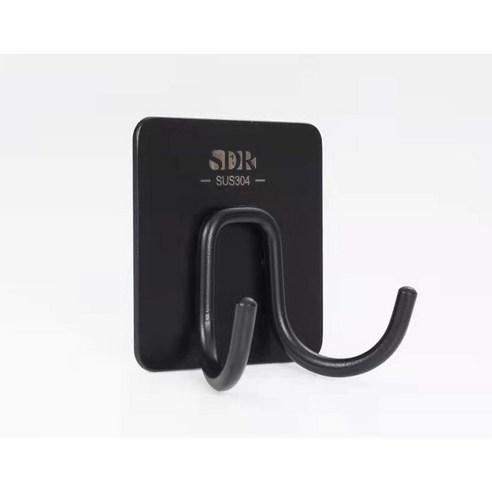 벽걸이 수건걸이 접착식 훅 3M 스테인리스 훅, black