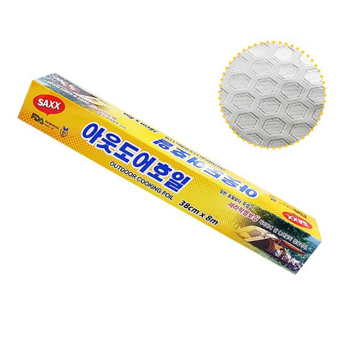 삼아 바베큐 오븐 세라믹 아웃도어 쿠킹 두꺼운 호일, 6개, 8m