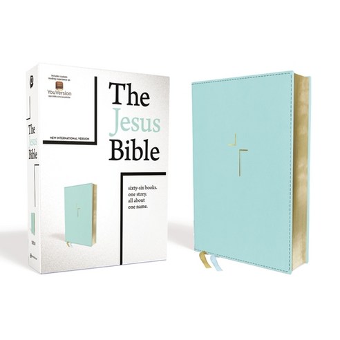 (영문도서) The Jesus Bible NIV Edition Leathersoft Blue Comfort Print Imitation Leather, Zondervan, English, 9780310452256