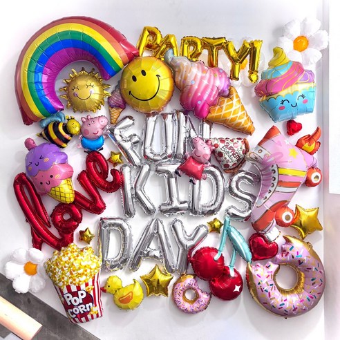 파티셔스 어린이날 풍선 FUN KIDS DAY 포토존 영어유치원 학원