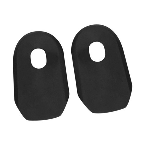 2pcs 자전거 크랭크 크랭크 셋 먼지 보호기 사이클링 크랭크 암 보호 커버 자전거 액세서리, 검은 색, 6.8x4x1.5cm, 실리콘