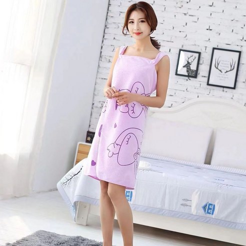 오드클로젯 수건 비치타올 극세사가운 샤워타올 샤워가운 호텔수건 여성샤워가운 목욕타올 바디타올 샤워타월, 1개, 03_퍼플