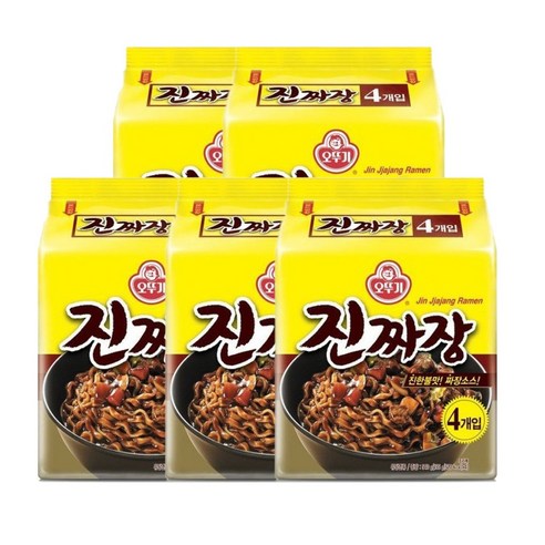 <올따옴> 오뚜기 진짜장멀티 4입 5봉지, 20개