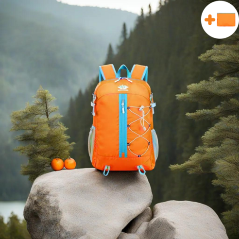 바나헤임 소형등산가방 등산배낭 여성 미니 가벼운 스포츠백팩 경량 초경량, 오렌지