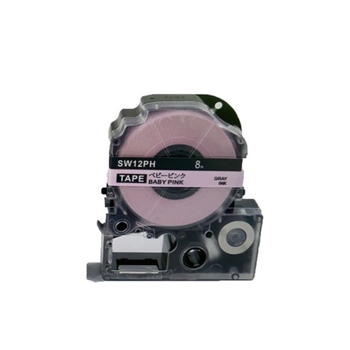 [호환] 엡손 라벨 프린터 테이프 9 12 18 mm LW-K200BL LW-K420 OK730 라벨지 핑크 그린 블루 옐로우 파스텔, 18mm, 베이비 핑크 1개
