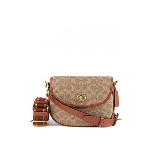 COACH 코치 22FW 여성 윌로우 크로스백 CA093 B4 TAN RUST