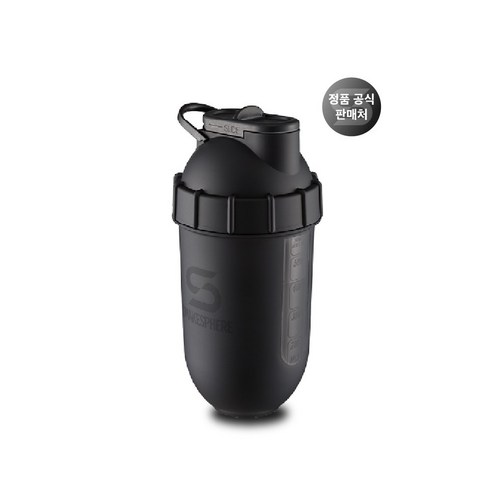 쉐이크스피어 프로틴쉐이커 쉐이크통 물통 물병 보틀 텀블러, 뷰 매트블랙, 700ml, 1개