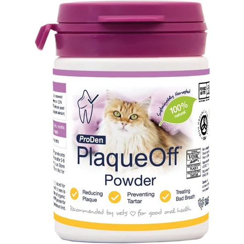 Plaque off powder 프로덴 플라그 오프 고양이 반려묘 전용 덴탈케어 파우더 40g SGL, 1개