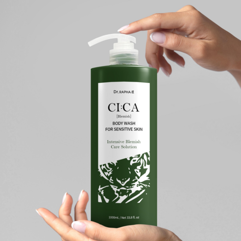 시카 성분으로 피부 진정과 보호, 닥터라파알 시카 케어 블레미쉬 바디 워시 허브향