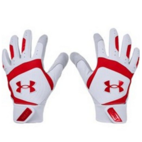 언더아머 남성용 Yard Batting Gloves 양손 세트 1355544, 레드, 1개