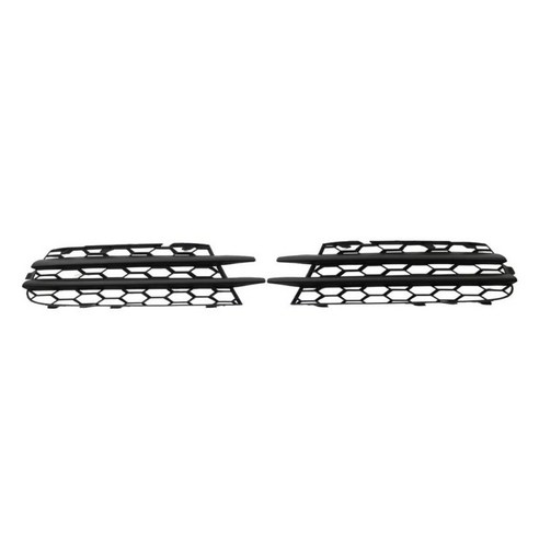2x 앞 범퍼 하단 그릴 1K8853666B L 및 R SCIROCCO 08-14에 적합, {"색상":"검은 색"}, {"수건소재":"ABS 플라스틱"}