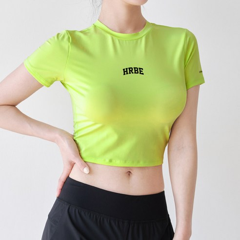 헤링본 여성 크롭 슬림 래쉬가드 수영복 비치웨어 반팔 상의 RG356W, RGX356_트윙클크롭래쉬