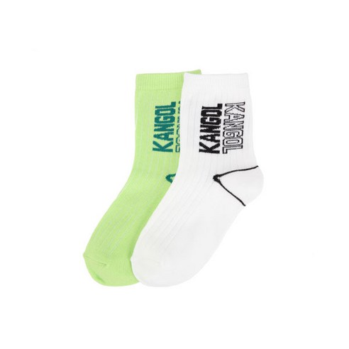 [캉골키즈]AQEKSC00070MU 키즈 레터링 삭스 2팩 QE 0007 멀티