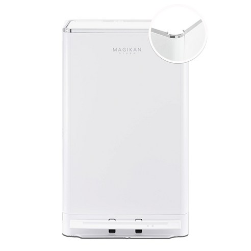 매직캔 히포 크롬 휴지통 27L MH280WCR, 화이트