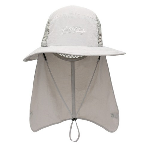 넥 가드 통합 어부 모자 남자 야외 스포츠 태양 모자 낚시 등산 케이프 모자, 자주색, 조절가능
