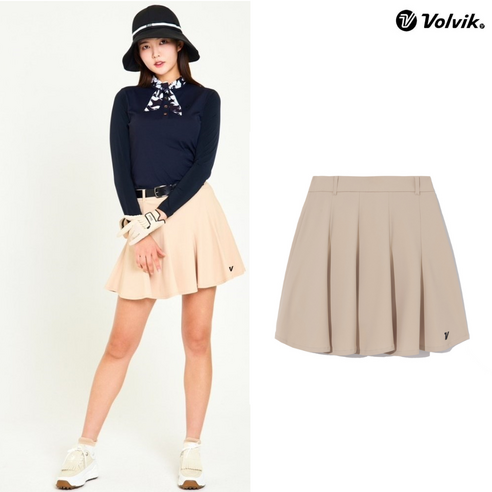 필드의 여왕을 위한 선택, 볼빅 여성 골프 플레어 큐롯 스커트 VLCUN303: 우아함과 기능성의 완벽한 조화 볼빅스커트
