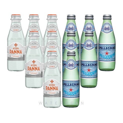 산펠레그리노 탄산수(6병)+아쿠아파나 생수(6병), 250ml, 6개