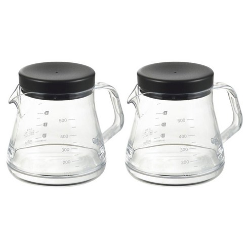 아케보노 커피 서버 스트롱 블랙, 뚜껑 + 커피서버, 2개, 500ml