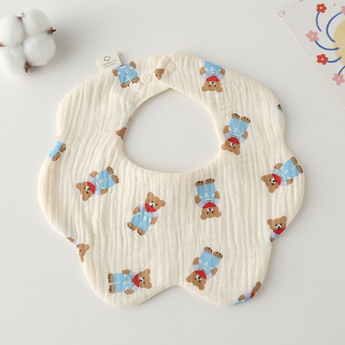 부드러움으로 감싸고 스타일을 더하는 슈메르 요루거즈 아기 턱받이 스카프빕