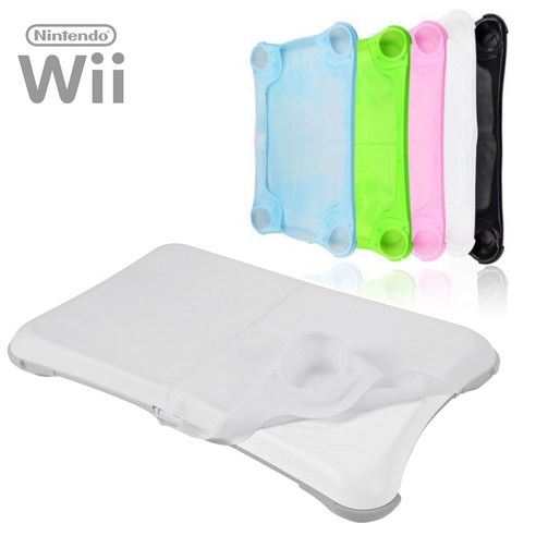 닌텐도 위 Wii FIT 밸런스보드 발판 고무 젤리 실리콘 케이스 커버, 화이트, 1개