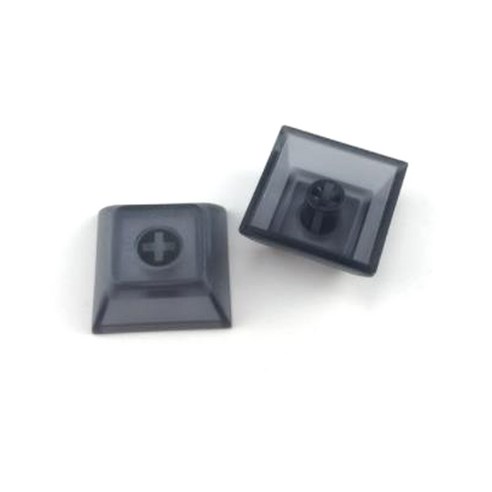 Xzante 용 Pbt 키캡 Dsa 1U 68 게임용 기계식 키보드 키(검정 투명), 투명 블랙