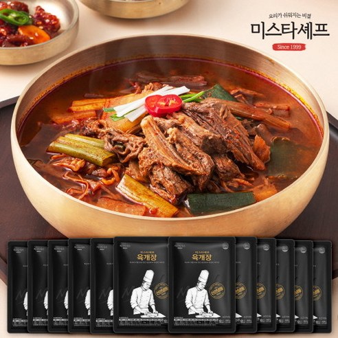 미스타셰프 육개장 600g 12팩 – 집에서 간편하게 즐기는 진한 육개장 맛!