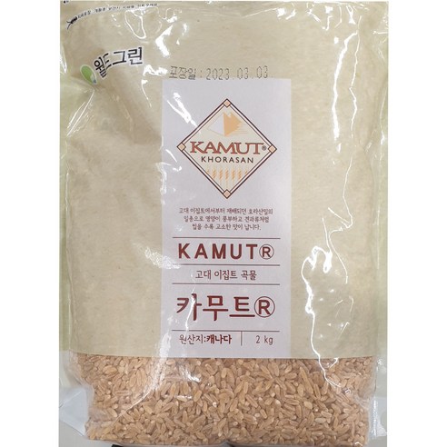 카무트 쌀 4Kg 정품 골드 캐나다산 코스트코 카뮤트 호라산밀 카무드 컬러쌀 카무드 밥 고대곡물 카무터 KAMUT, 1개