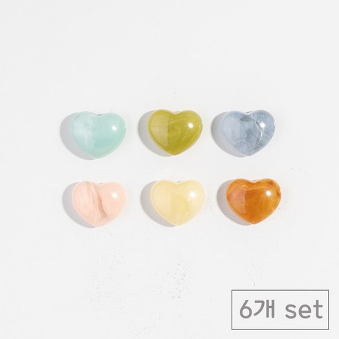 84x84 냉장고 현관문 인테리어 자석 마그넷, 시럽하트6p