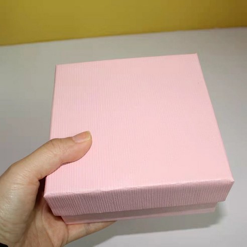 ZZJJC 선물세트 ins 큰 아이디어 선물 정사각형 남녀 대용량 농구머플러 간식 빈 박스백포장함, 핑크(빈 케이스), 1호:가로 12폭 12cm 높이 6cm